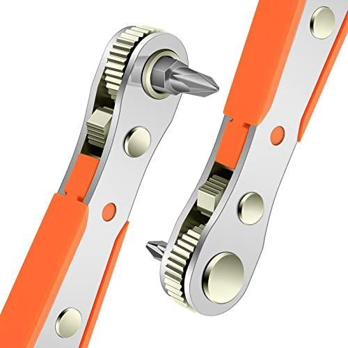 OSDUE 110mm Mini Chiave a Cricchetto Doppia 6,35 mm 1/4