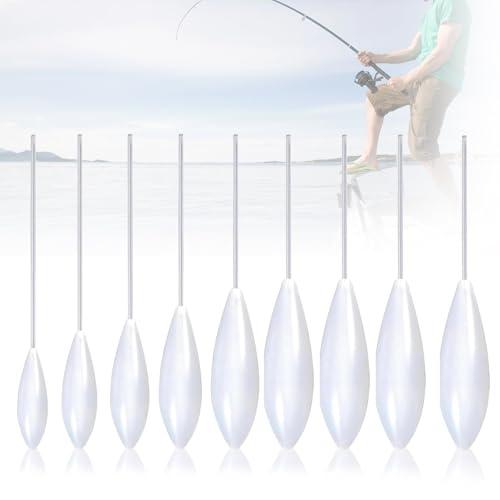 JAONLD Set Galleggiante Trota 9 Pezzi Super Set Pesca Bombarde Semi Galleggiante 6g, 8g, 10g, 12g, 15g, 20g, 25g, 30g, 35g, Galleggiante Trota Accessori Pesca Trota per Pasta Trota e Cucchiaio Trota