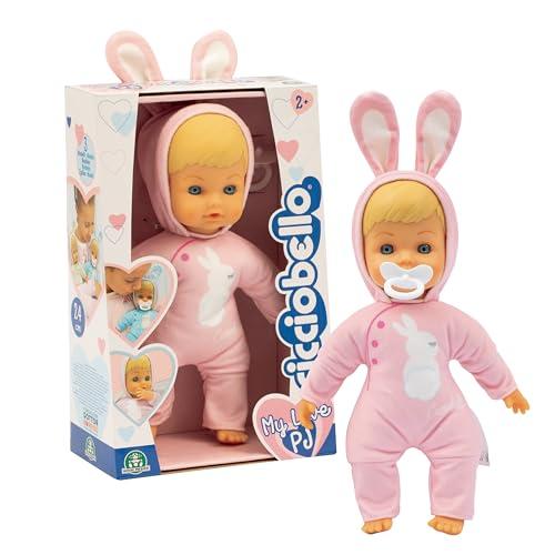 Cicciobello My Love, Bambola Con Pigiama Color Rosa A Forma Di Coniglietto, Corpo Morbido da 24 cm, Giochi Bambini 2 anni, Accessori Inclusi, Giochi Preziosi