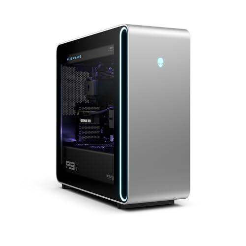 Alienware Area-51 Gaming Desktop - Intel Core Ultra 9 Series 2, Nvidia GeForce RTX 5080, 32GB RAM, SSD 2TB, Wi-Fi 6E, Bluetooth, Raffreddamento a Liquido, Windows 11 Home, AlienFX, Lunar Silver