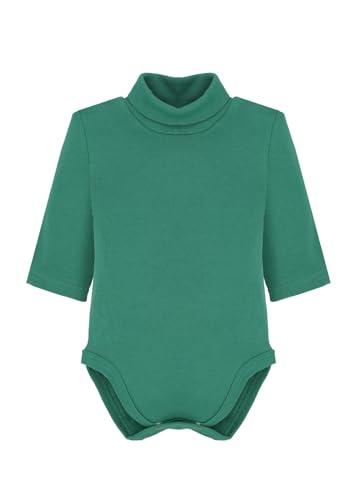 Ellepi 1 Pezzo Body 2800 Lupetto Manica Lunga Caldo Cotone Neonato Collo Alto Bambina Bimbo Mesi Anni. Verde 18 Mesi