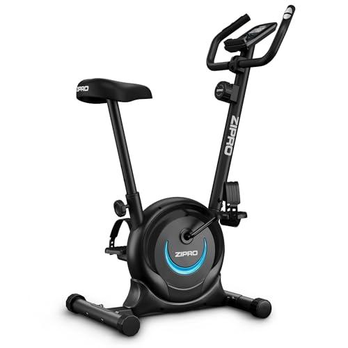ZIPRO One S Cyclette da casa - Resistenza magnetica, Funzionamento silenzioso, Comfort regolabile, Display LCD, Misurazione del battito, Calorie, Design compatto, Supporto smartphone, Max 110 kg