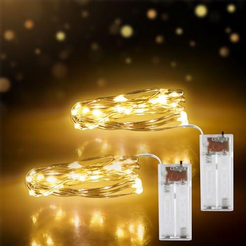 Caldarax Luci Albero di Natale a Batteria