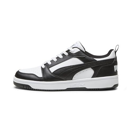 PUMA Rebound V6 Low, Sneaker Unisex-Adulto, White Black White, 44 EU