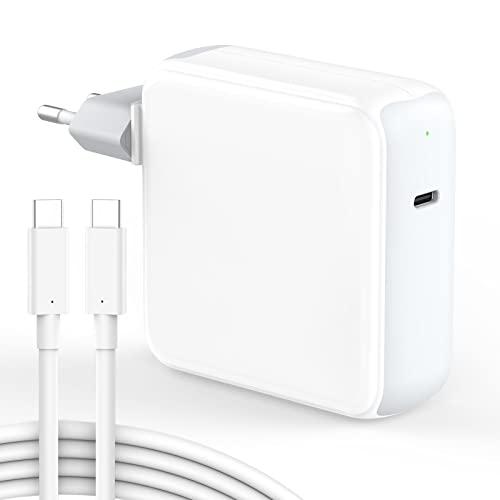 Caricatore Mac Book Pro, 96W Alimentatore USB C Per MacBook Pro 16/15 / 14/13 pollici, MacBook Air 2020/2019 / 2018, iPad Pro 12,9/11 pollici, Caricabatterie Rapido, Cavo USB C a C 2M