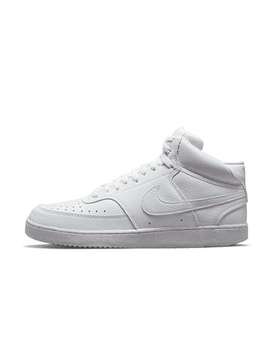 Nike Court Vision Mid Next Nature, Scarpe da Ginnastica Uomo, White White White, 43 EU
