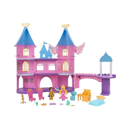 Royale High Castle Campus Playset - 2 bambole esclusive, 3 piani da esplorare con gioco a 360°, 19 accessori, codice articolo virtuale incluso, età 5+