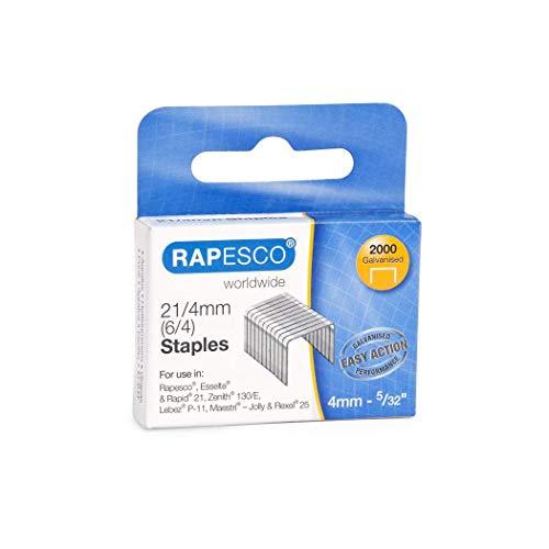 Rapesco 1367 Punti Galvanizzati Tipo 21/4 mm, Confezione da 2000