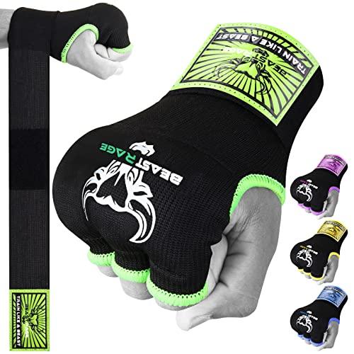 Beast Rage Involucri Da Boxe Guanti Interni Protezione Del Pugno Elastici Da Polso Lunghi Avvolgimenti MMA Muay Thai Kick Boxing Punzonatura Arti Marziali Uomo Donna Guanto Da Allenamento