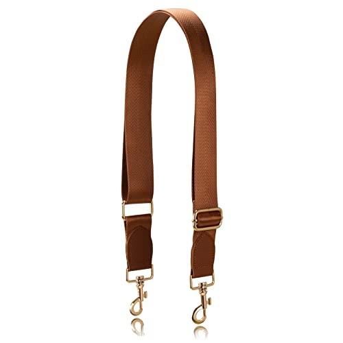 A ALLZEDREAM Tracolla per Borsa Donna Tessuto Nylon Regolabile Ricambio,Marrone,Fine in Pelle