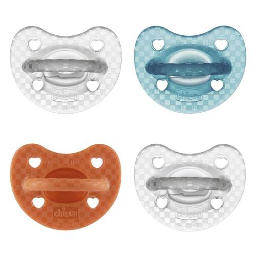 Physioforma Gommotto Luxe, Ciuccio In Silicone 16-36 Mesi, Gommotto Morbido E Delicato, Supporta La Respirazione Fisiologica, Favorisce il Corretto Sviluppo della Bocca, 4 Pezzi, Offerta Convenienza