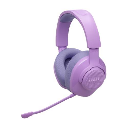 JBL Quantum 360 Cuffie Gaming Wireless Over Ear, con Doppia Connessione Wireless 2.4GHz/Bluetooth, 22 ore di Autonomia, Compatibilità Multi-Platform, Microfono Rimovibile con Opzione Mute, Viola