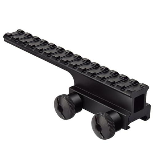 Feyachi Riser Mount, Tactical High Profile Picatinny Weaver Rail Flat Top Mount Adattatore e Riser per telescopi e ottica, 1