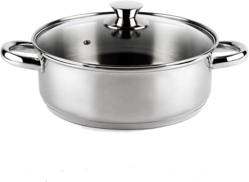 Vier CI18 Casseruola a Induzione, Acciaio Inox 18/10, 18 cm
