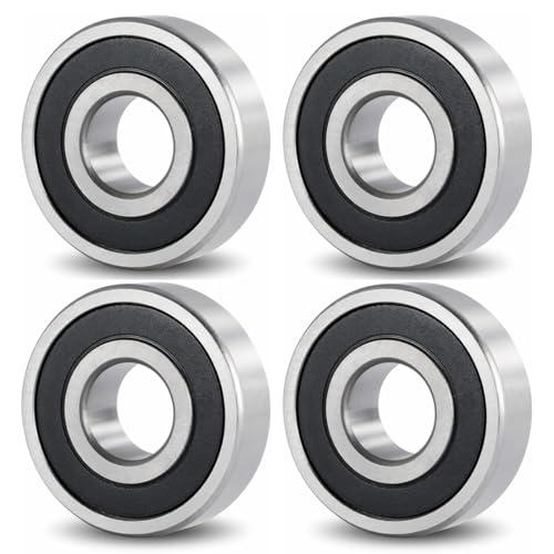 4 Pezzi Cuscinetto a Sfere 608RS in Metallo Mini Cuscinetti Cuscinetti a sfera 608 RS per pattini a rotelle,in acciaio al carbonio,in linea, per Pattini Rollerblade Skateboard (8mm x 22mm x 7mm)