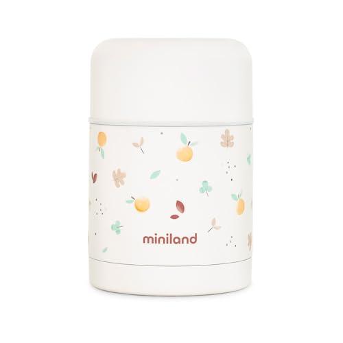 Miniland Food Thermy Valencia 600ml Double Layer Steel Papillary Flask Keeps Food Temperature for Hours