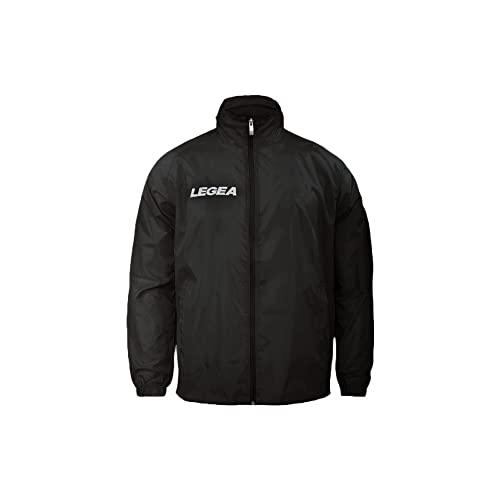 Legea K201B, Rain Jacket Italia, Unisex-Adulto, Nero, S