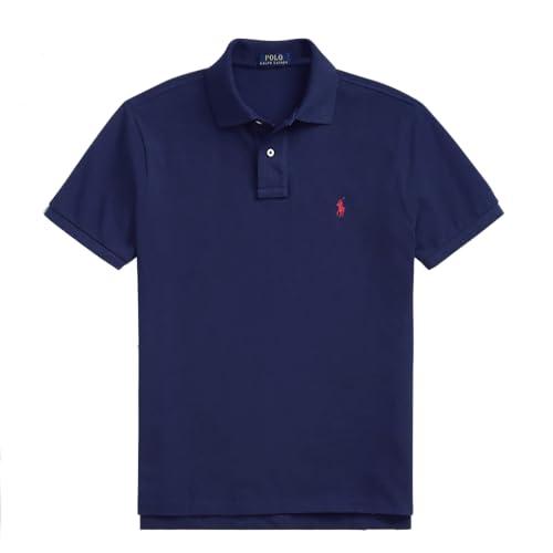 Ralph Lauren Polo in piquet vestibilità aderente., Navy, S