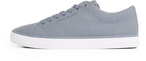Tommy Hilfiger TH Hi Vulc Low Core Canvas Fm0fm05396, Sneaker Uomo, Grey (Overcast Grey), 40 EU