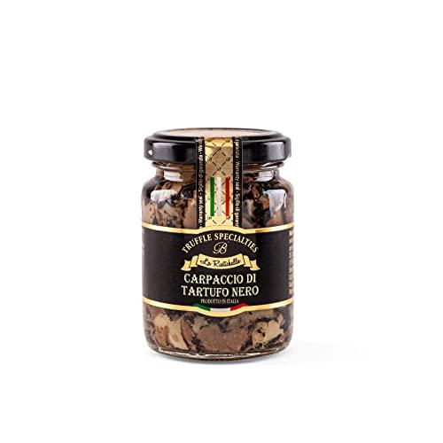 La Rustichella - Carpaccio di Tartufo Nero, Vegan, Gluten Free, Cholesterol Free - Prelibatezza Italiana (90 gr)