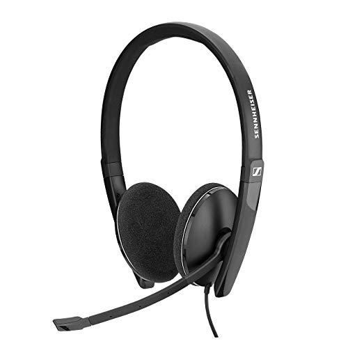 Sennheiser PC 8.2 CHAT, auricolare cablato per giochi casuali, e-learning e musica, microfono con cancellazione del rumore, controllo delle chiamate, elevato comfort - connettività USB-A
