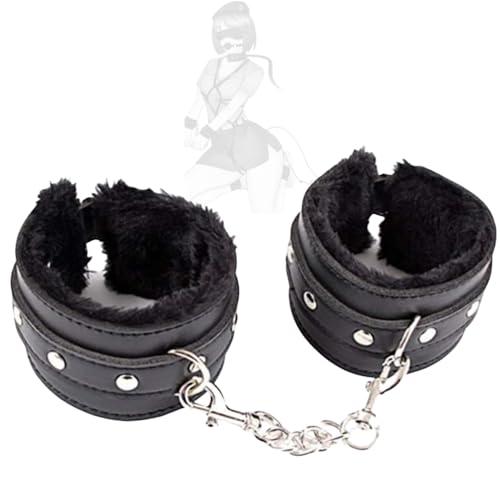 HyKab Manette di Peluche in Pelle Regolabili per Accessori per Giochi di Ruolo di Coppia.