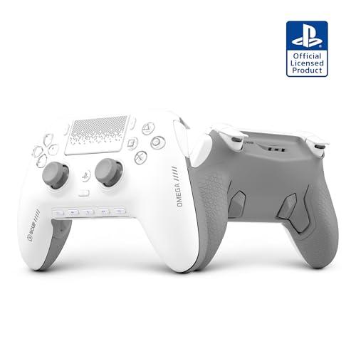 SCUF OMEGA PS5 Wireless Performance Controller - Licenza Ufficiale, 11 Ingressi Personalizzati, Trigger Istantanei, Bassa Latenza, TMR Durable Thumbsticks - Compatibile con PC Windows - Bianco