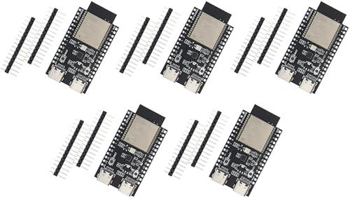 TECNOIOT 5 Pezzi Scheda di Sviluppo ESP32-C6 Doppia Tipo C N16 16 MB Flash ESP32 WiFi + Bluetooth WiFi6