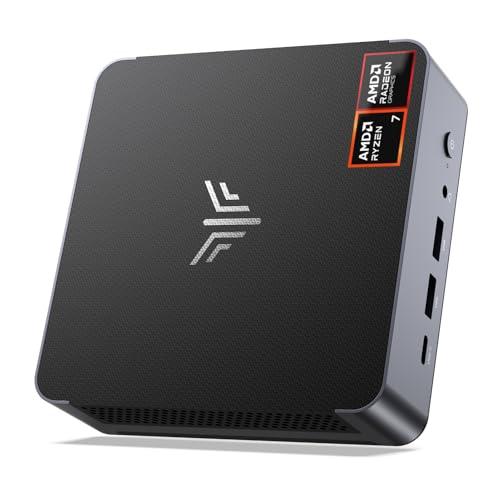 NiPoGi AM21 Mini PC АMD Ryzen 7 8745HS (8C/16T, fino a 4,9 GHz), 32 GB DDR5 5600 MHz 1 TB M.2 NVME SSD Mini Desktop Computer W-11 Pro, АMD Radeon 780M, 4K Display Quad-Screen, 2x HDMI, DP, WiFi 6