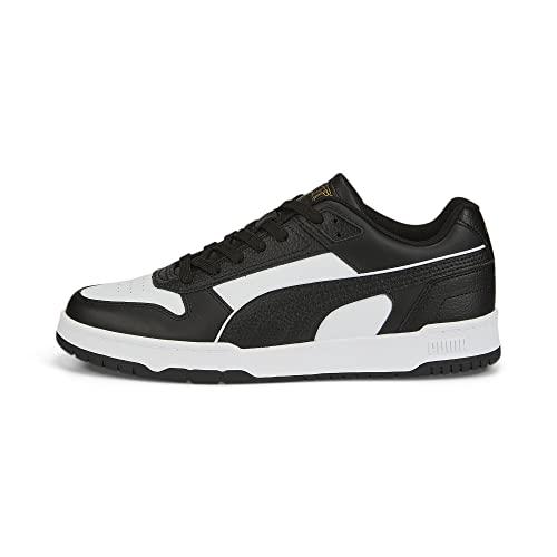 PUMA Rbd Game Low, Scarpe da Ginnastica Unisex - Adulto, Puma Black Puma White Puma Team Gold, 46 EU