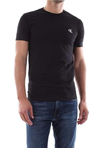 Calvin Klein Jeans Ck Essential Slim Tee, T-shirt Uomo, Nero (Ck Black), L