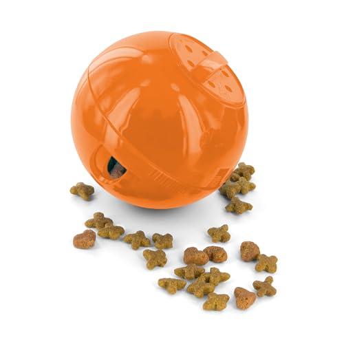 PetSafe Slimcat - Alimentatore a Sfera per Gatti, Gioco Interattivo per Gatti, da Riempire con Cibo o Snack - Colore Arancione - 150 ml