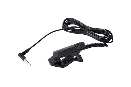 KORG - CM-400 BK Microfono a Contatto per Accordatore, con Clip per il Fissaggio sullo Strumento, Lunghezza del cavo 1,5m, Connettore Mini Plug Mono da 3.5 mm, Colore Nero