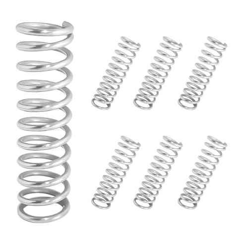 Qrity 10 Pezzi Molle a Compressione, Molle in Acciaio, Molle a Spirale in 304 Acciaio Inox, Molla a Compressione a Spirale,1 x 10 x 40 mm