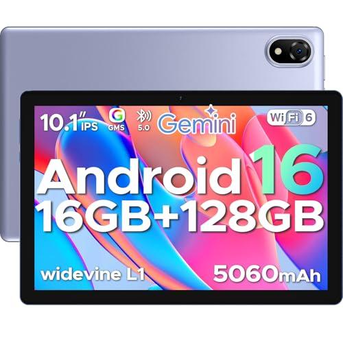 DOOGEE U10 Android 16 Tablet 10 Pollici Gemini AI, 16GB(4+12) RAM+128GB/2TB TF, WiFi 6, 1280 * 800 IPS HD, 5060mAh, 8MP+5MP, Tablet in Offerta Widevine L1/BT5.0/OTG - Viola