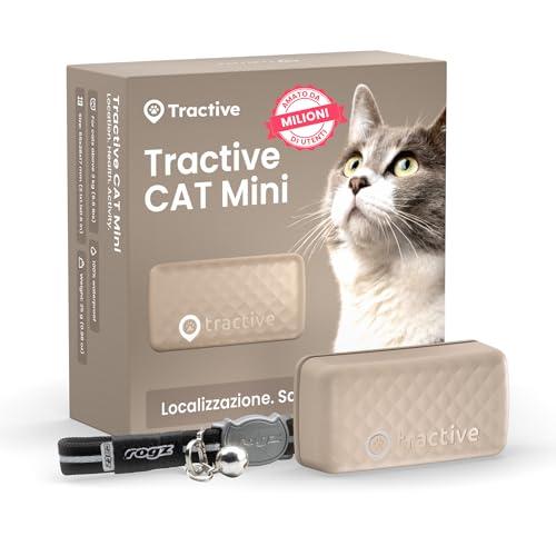 Tractive - GPS gatto modello Mini | N. 1 sul mercato | Localizzazione in tempo reale | Cronologia delle posizioni | Monitoraggio dell'attività | Collare incluso