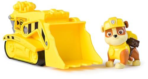 Paw Patrol, Bulldozer di Rubble, Veicolo e Personaggio Rubble, Giochi Bambini, 3+ anni