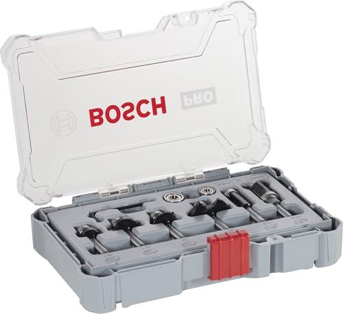 Bosch Accessories 2607017470 Set di Frese per Bordi, 1/4 Pollici