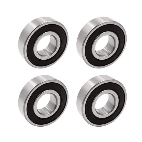 Flewdart 4pcs cuscinetti a sfera 6204-2rs, cuscinetto a sfere 20 x 47 x 14mm 6204 2rs lega al cromo a doppia protezione per fai da te, banchi rotanti, motori, stampanti 3D, fresatrici(6204-2RS 4ps)