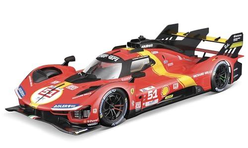 Bburago - Model Kit Ferrari 499P LMH - Kit di Montaggio Auto in Scala 1:24, Replica Dettagliata della Vincitrice 24H Le Mans 2023, Licenza Ufficiale Ferrari, Età Consigliata 14+ Anni