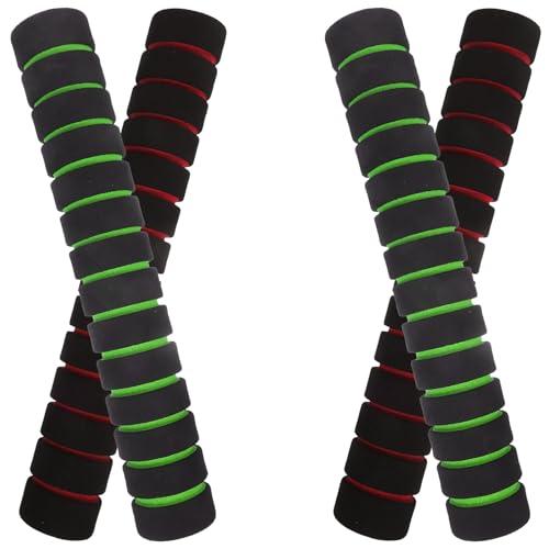 JOINPAYA 2 paia Impugnature Antiscivolo per Pagaie Kayak in Spugna Rosso e Verde Accessori Barca Protettivi con Effetto Ammortizzante per Professionisti e Principianti
