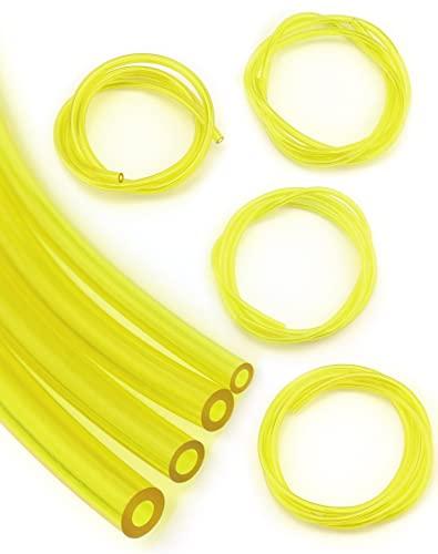 QWORK® 4 Pezzi 1m tubi per carburante, tubo benzina, 2 x 3.5 mm, 2.5 x 5 mm, 3 x 5 mm, 3 x 6 mm per motoseghe, soffianti, idropulitrici