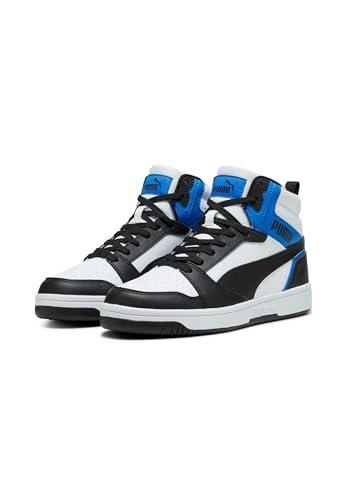 PUMA Rebound V6, Scarpe da ginnastica Unisex - Adulto, Black White Team Royal, 43 EU