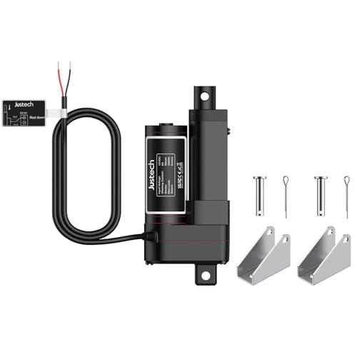 Justech Attuatore Lineare Multifunzione Motore 12V DC 3000N/660LBS 50mm Attuatori Lineari 5 mm/s Motore Lineare Attuatore Regolabile Sollevatore Corsa Motore Elettrico per Motore Elettrico DIY