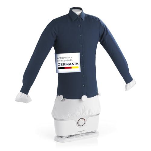 CLEANmaxx Ferro da stiro automatico per camicie PRO | Sostituisce il ferro da stiro, l'asse da stiro e la vaporiera | Ferro da stiro con manichino per camicie e bluse | Innovativo ed efficiente