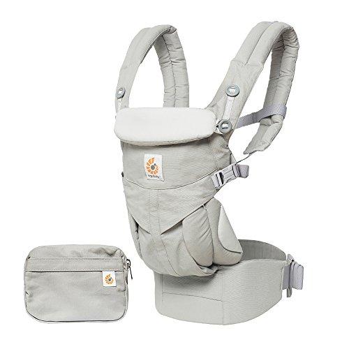 Ergobaby Omni 360 Marsupio Neonati Ergonomico, 4-Posizioni Porta-Bebe per 0 Mesi a Bambino 20kg, Pearl Grey