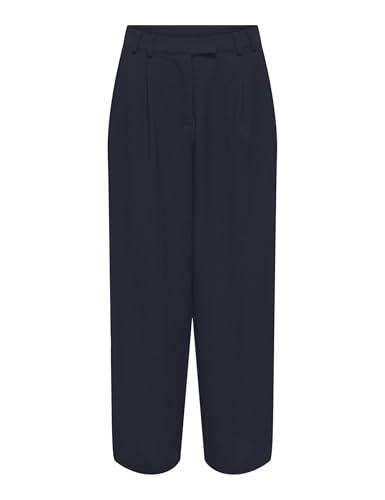 ONLY Onlnova Life Vis Lesli Pant Solid Pantaloni, Cielo Notturno, M Donna