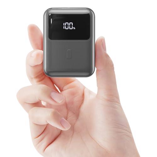 Hganus Power Bank 10000mAh 22.5W Ultra Sottile & Leggero Ricarica Rapida Powerbank PD3.0 QC4.0 Ricarica Rapida Batteria per iPhone 15 14 13 12 Pro Max Mini Plus Samsung S23 S22 iPad etc(nero)