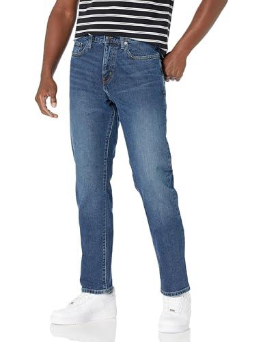 Amazon Essentials Jeans Elasticizzati con vestibilità Sportiva Uomo, delavé Medio, 33W / 30L