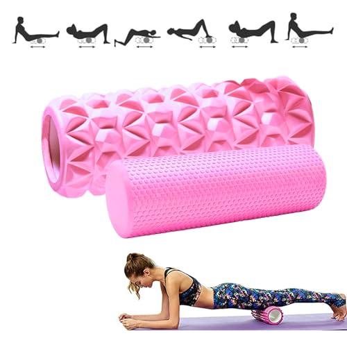 Rullo Massaggio Muscolare. Fitness Rullo in Schiuma. Eva Foam Roller. Alleviare Il Dolore, Allenare i Muscoli, Massaggio della Schiena, Gambe. 33x14cm